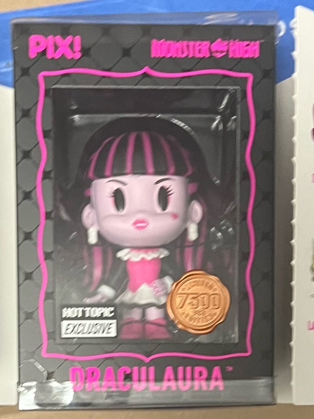 Monster High Draculara Pix! Figure - Pink & Black